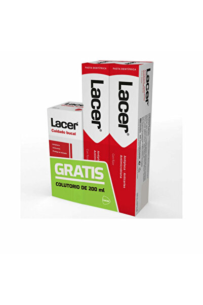 Lacer Complete Action Lacer Toothpaste 2 x 125 ml, 3 pieces