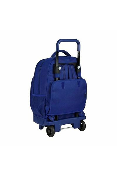 AQUA TRAVEL Rucsac școlar cu roți, F.C. Barcelona, albastru (33 x 45 x 22 cm)