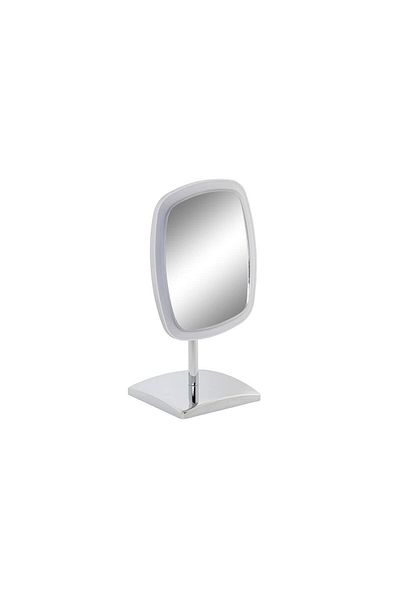 DKR HOME DECOR Oglindă cu mărire și LED, DKD Home Decor, argintie, 17 x 13 x 30,5 cm