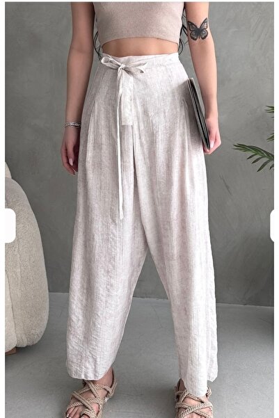 Özge Butik Yandan bağlamalı pantolon
