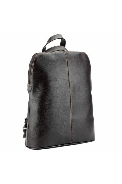 Magazinul de genti Women's backpack/bag made of soft natural leather, model 213, Matte brown
