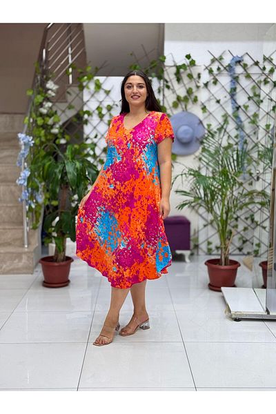 Punta Otantik Frd17164 Viscose Feride Dress
