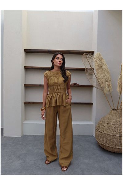 ESRAHELVACI Fold Design Drawstring Detail Comfortable Suit