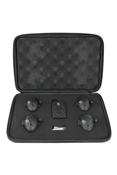 Baracuda Set alarmă cu vibrații wireless RF5618, set 4 buc. și receptor, negru