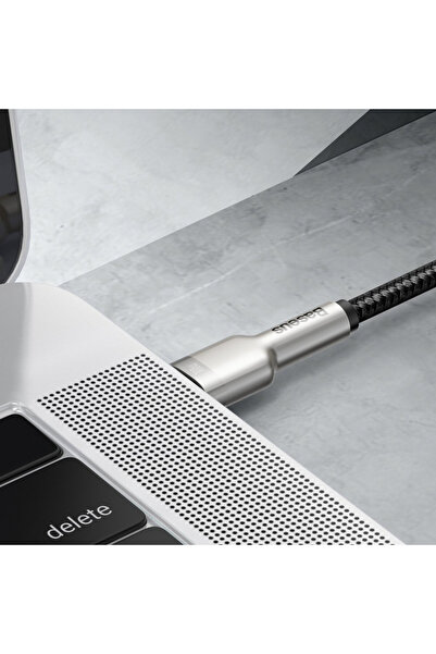 Baseus Cable Type-C to Type-C, Super Fast Charge, 100W, 480Mbps, 20V, 5A, 1m - (CATJK-C01) - Black
