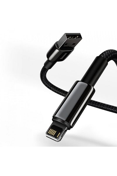 Baseus Usb To Lightning Data Cable, 2.4a, 1m, (CALWJ-01) - Black
