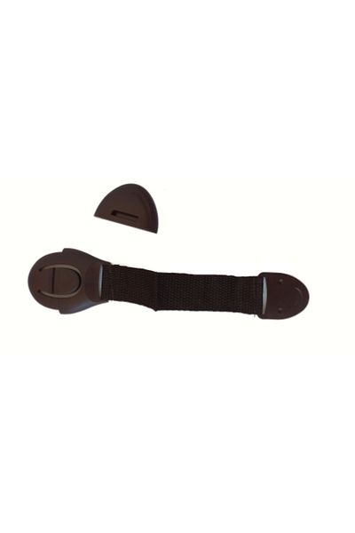 OEM Cabinet safety lock, Plastic/Textile, 21.5 cm, Brown