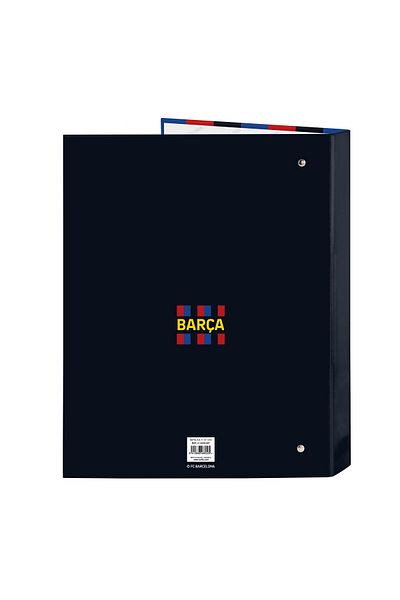AQUA TRAVEL F.C. Barcelona ring binder, A4, Brown and Blue