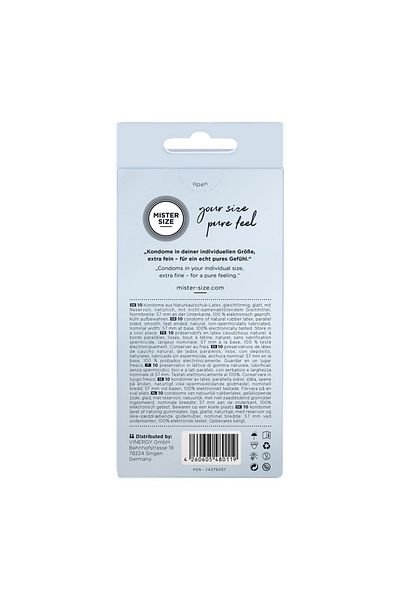 Mister Size Condoms, Mister Size, 57 mm, 10 pieces