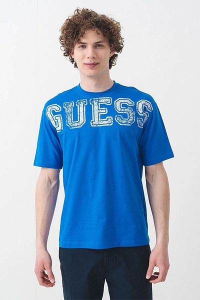 Guess Bugler Cn T-Shirt Men's Blue T-Shirt Z5Gi15I3Z14-G7Hd