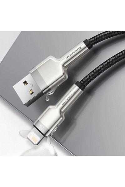 Baseus Usb To Lightning Data Cable 2.4a, 2m, Cafule - Black