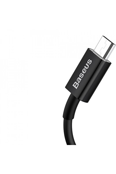 Baseus Καλώδιο δεδομένων USB σε Micro-USB, 2A, 1m, Σειρά Superior (CAMYS-01) - Μαύρο