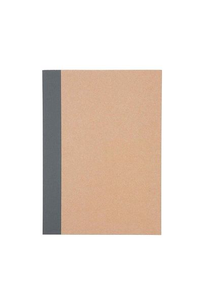 Muji 6 mm Horizontal Ruled Line Notebook, 30 Sheets, A6, Beige