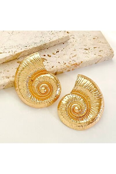 Çelik Deniz Kabuğu Model Çelik Küpe