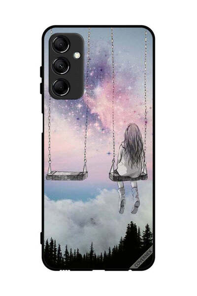 Covernex غطاء حماية لهاتف سامسونج جالاكسي M14 5G، رسم فتاة وحيدة