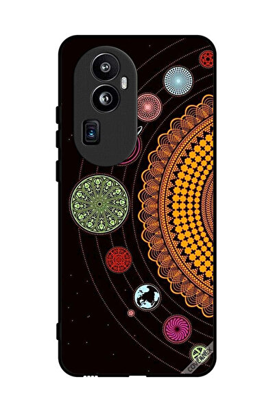 Covernex غطاء حماية لهاتف Oppo Reno 10 بتصميم ماندالا صيني للنظام الشمسي