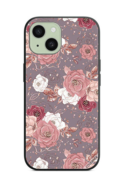 Covernex غطاء حماية لهاتف Apple iPhone 15 Plus بخلفية زهرية