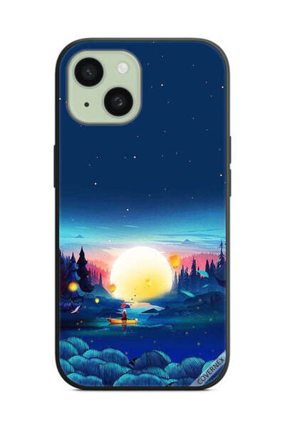 Covernex غطاء حماية لجهاز Apple iPhone 15 بمنظر غروب الشمس