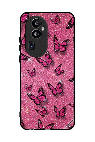 Covernex غطاء حماية لهاتف Oppo Reno 10 Pro Plus برسومات لامعة وفراشات