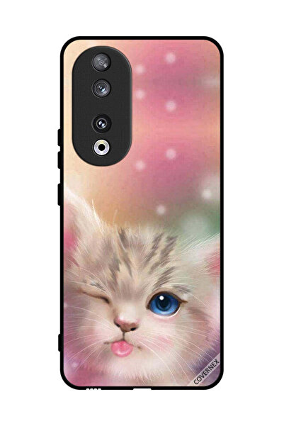 Covernex غطاء حماية لهاتف Honor 90 بتصميم قطة لطيفة