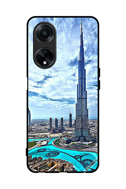 Covernex غطاء حماية لهاتف Oppo A98 5G برج خليفة، غيوم تلامس السحاب