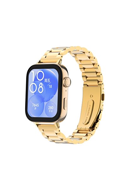 redmud teknoloji Huawei Watch Fit 3 / Fit 4 /Fit 4 Pro İle Uyumlu Paslanmaz Ç...