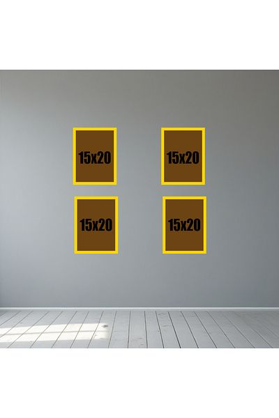 Tooall 15X20 Gold Color Empty Frame Set – 4-Piece & 6-Piece Gold Wall Decor Frame