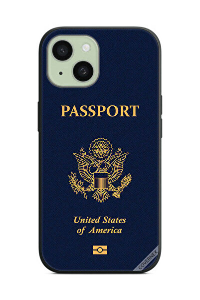 Covernex غطاء حماية لهاتف Apple iPhone 15 بنمط جواز السفر الأمريكي