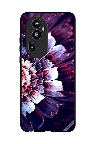 Covernex غطاء حماية لهاتف Oppo Reno 10، الصين، زهرة كبيرة منعكسة على الجانب ا...