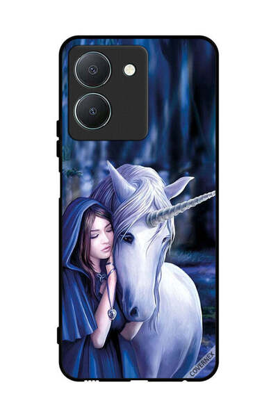 Covernex Protective Case Cover For Vivo Y36 4G Girl Love Unicorn
