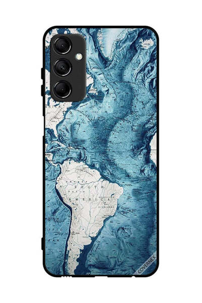 Covernex Protective Case Cover For Samsung Galaxy M14 5G Map Art