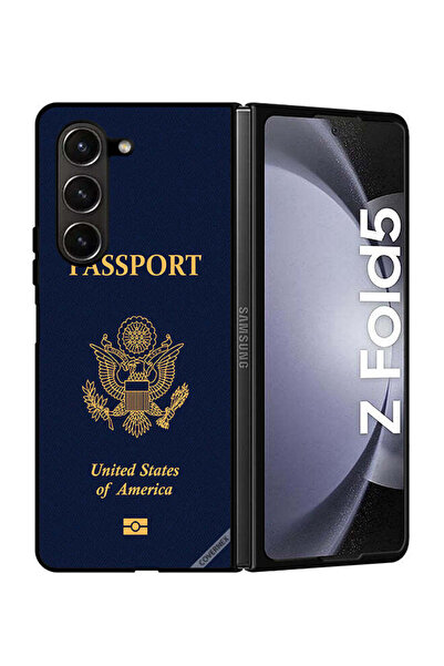 Covernex غطاء حماية لهاتف سامسونج جالاكسي زد فولد 5 بنمط جواز السفر الأمريكي