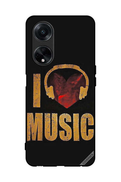 Covernex غطاء حماية لهاتف Oppo A98 5G Vintage I Love Music