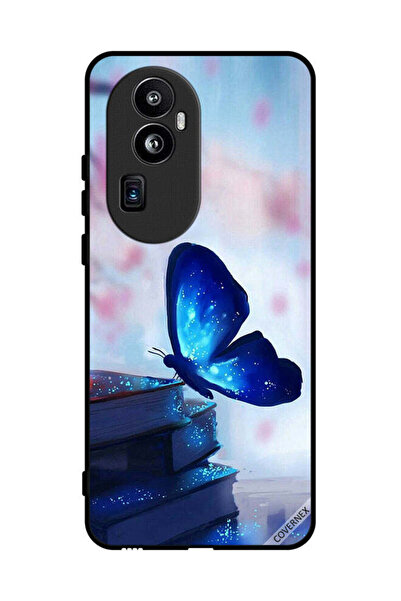 Covernex غطاء حماية لهاتف Oppo Reno 10 Pro Plus بتصميم فراشة جالسة على كتاب