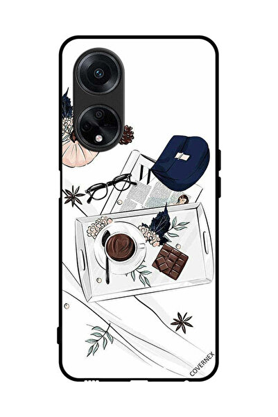 Covernex غطاء حماية لهاتف Oppo F23 5G - فن القهوة والشوكولاتة