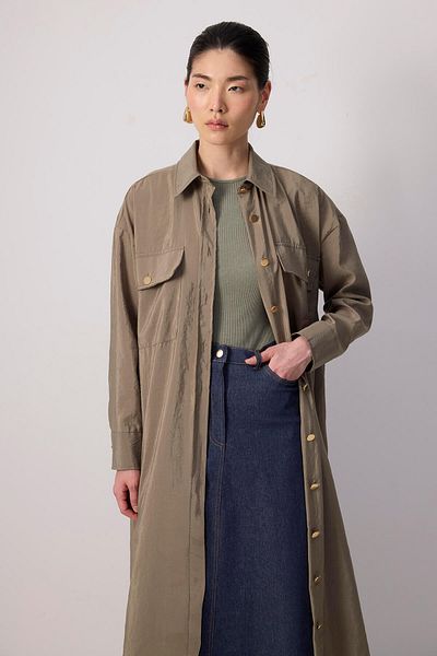 Touché Privé Pocketed Kupra Long Jacket