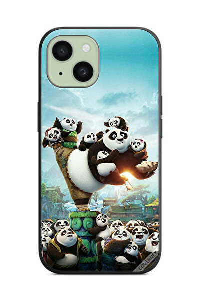 Covernex Protective Case Cover For Apple iPhone 15 Panda & Babies