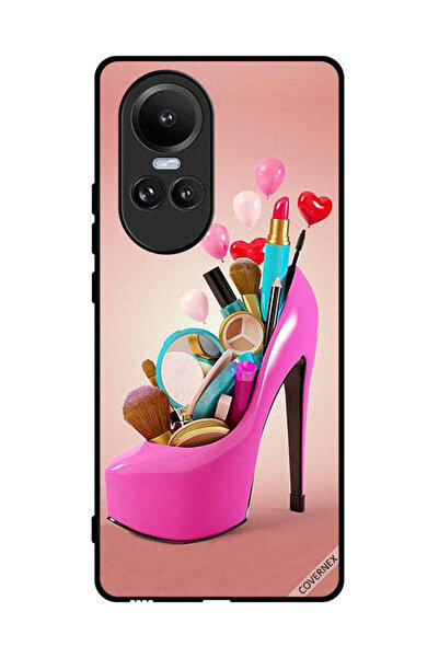 Covernex Protective Case Cover For Oppo Reno10 Shoe With Makeup Items