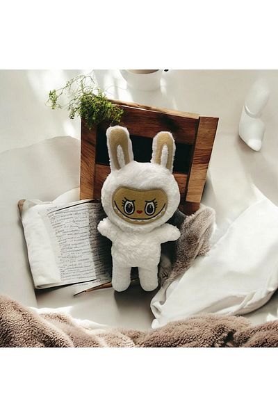 Hediye Sahibi Labubu Plush Toy with Mini White Rabbit Costume