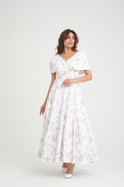 Stylish Elegant dress with a soft floral cut