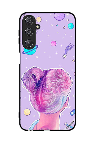 Covernex غطاء حماية لهاتف سامسونج جالاكسي M34 5G، رسم فتاة ونجوم الفضاء