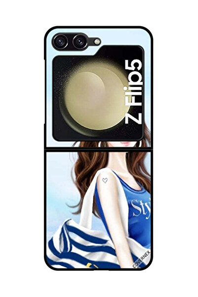 Covernex غطاء حماية لهاتف سامسونج جالاكسي زد فليب 5 بتصميم قميص