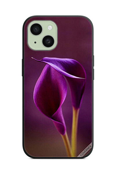Covernex غطاء حماية لهاتف Apple iPhone 15 زهرتان جميلتان