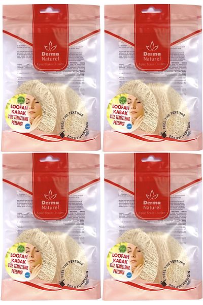 Derma Naturel Loofah Facial Cleansing (for Acne and Blackheads) Peeling Ms-06 (Set of 4)