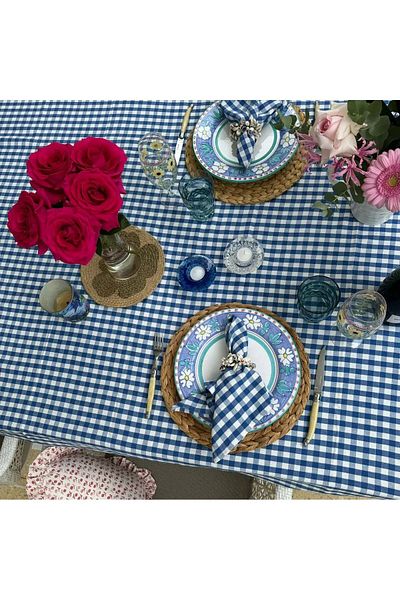 KAMİZ Gingham Picnic Cloth - Table Cloth - Table Cloth 160*160 cm