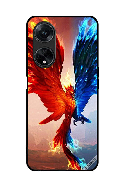 Covernex غطاء حماية لهاتف Oppo A98 5G بخلفية نسر النار والماء