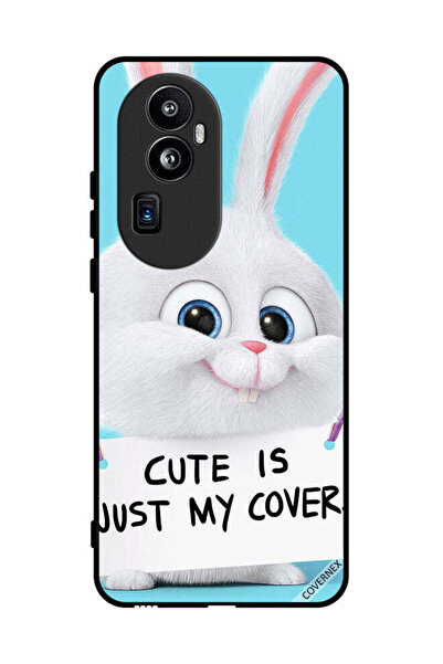 Covernex غطاء حماية لهاتف Oppo Reno 10 Pro Plus، أرنب لطيف هو مجرد غطاء لي