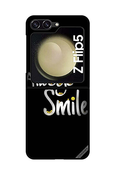 Covernex غطاء حماية لهاتف سامسونج جالاكسي زد فليب 5 - ابتسم دائمًا