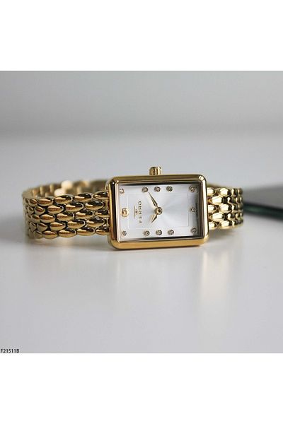 FERRO F21511B Women's Wrist Watch with Steel Band