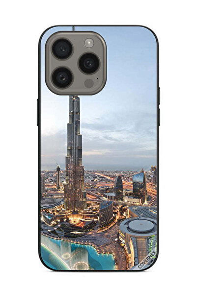 Covernex غطاء حماية لهاتف Apple iPhone 15 Pro منظر جميل لوسط مدينة دبي